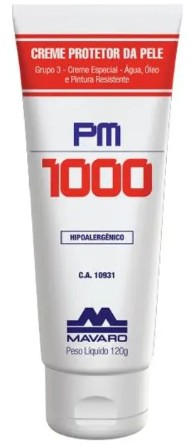 Creme Proteção Para Pele Bisnaga 120g PM1000 Mavaro - CA 10931