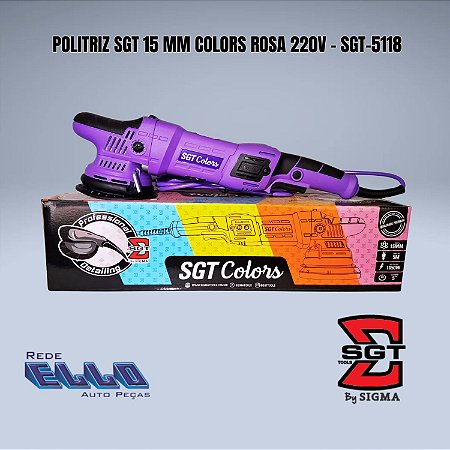 Politriz SGT Colors 15 mm na cor roxa 220v em Sumaré