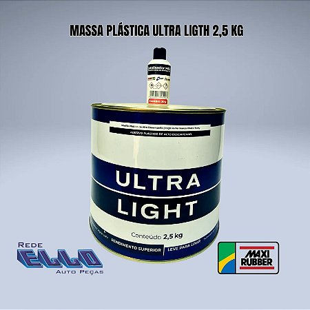 Massa Plástica Ultra Ligth Maxi Rubber 2,5 kg em Sumaré