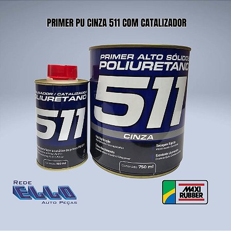 Fundo Primer PU HS 511 Alto sólido Maxi Rubber em Sumaré
