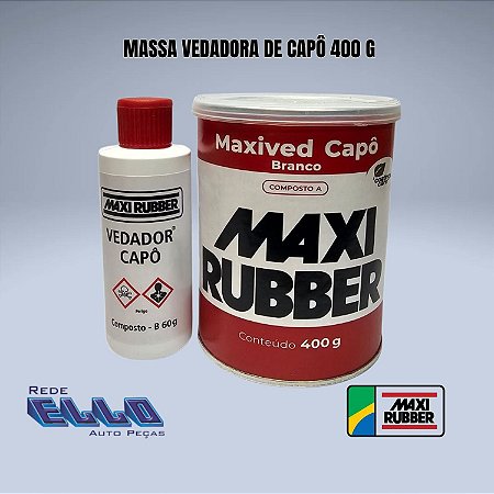 Massa Maxi Ved Capô branco de 400 g Maxi Rubber em Sumaré