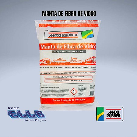 Mante de fibra de vidro 320 g Maxi Rubber em Sumaré