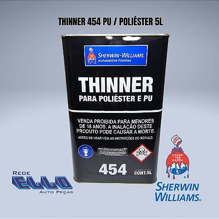 Thinner 454 5 Litros para diluição PU e Poliéster Lazzuril em Sumaré