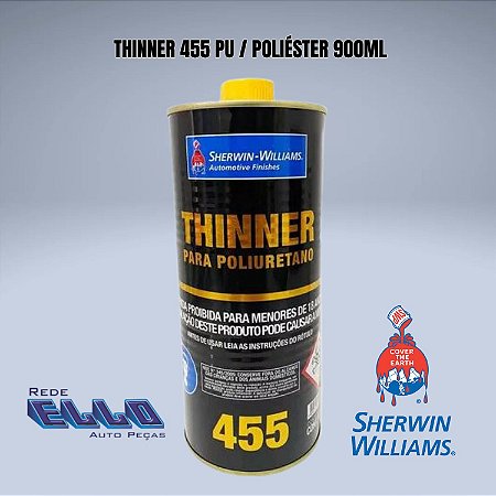 Thinner 455 900 ML para diluição PU e Poliéster Lazzuril em Sumaré