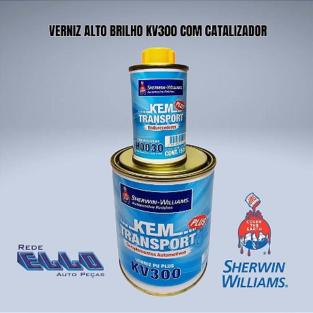 Verniz PU KV 300 alto sólido com catalizador Lazzuril em Sumaré