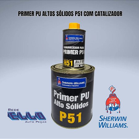 Primer PU P51 ALTO SÓLIDO 900 ML Com catalizador Lazzuril em Sumaré