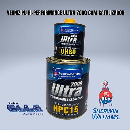 Verniz PU ULTRA 7000 HPC15 Clear Coat Alto sólido 900 ml Com catalizador Lazzuril em Sumaré