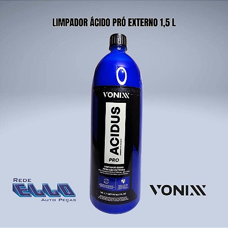 Limpador Acidus Fast Pro 1,5 L Vonixx para plásticos e metais de veículos em Sumaré