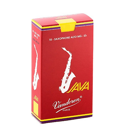 Palheta Vandoren Java Red Sax Alto 2,5 (caixa c/ 10)