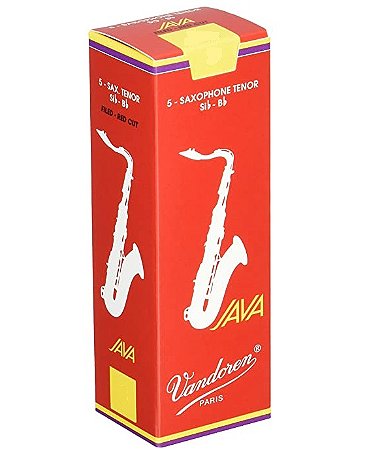 Palheta Vandoren Java Red Sax Tenor 1,5 (caixa c/ 05)