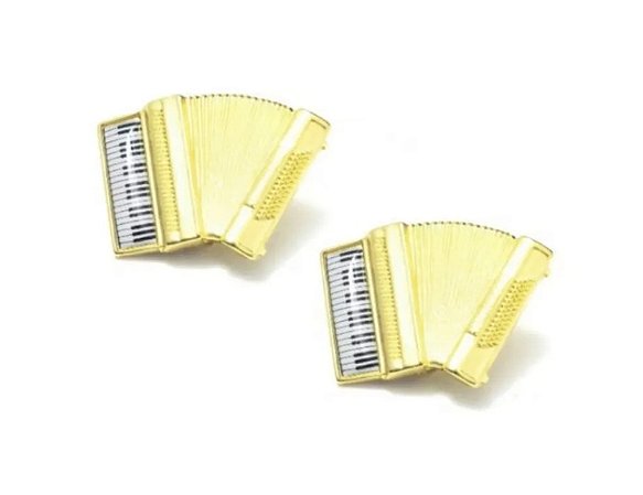 Prendedor de Hinário / Partituras Acordeon Par - Flash de Ouro
