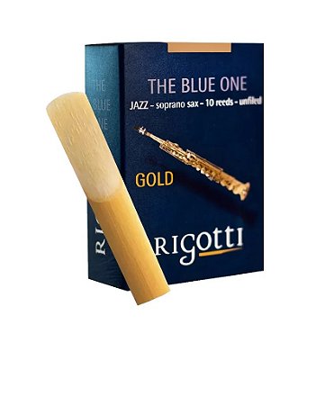Palheta Rigotti Jazz Gold Sax Soprano 2,0 Strong (unidade)
