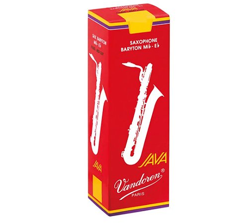 Palheta Vandoren Java Red Sax Baritono 3,0 (caixa c/ 05)