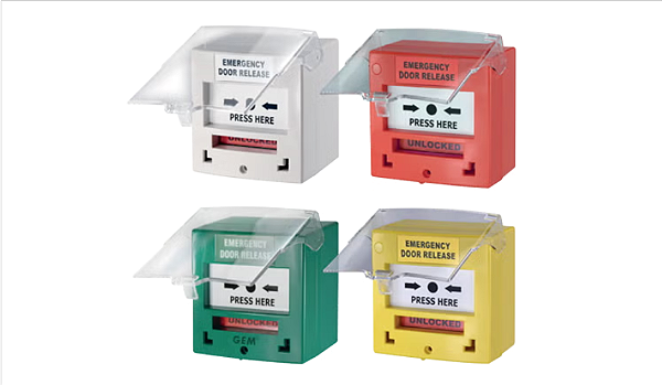 Acionador de Emergência Rearmável - CP32 Assa Abloy Controle de Acesso