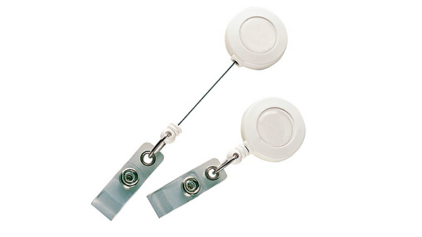 Roller Clips - Porta Crachá Retrátil Personalizado LIso (Cento)