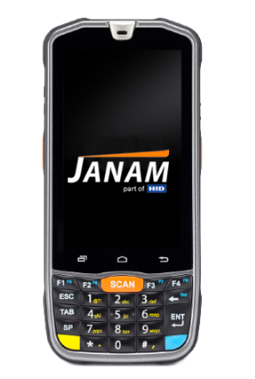 Leitores de computador móveis robustos HID Janam XM75+