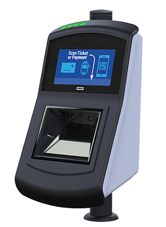 Validador de bilhetes com código de barras, NFC e RFID com capacidade de pagamento sem contato HID VAL100