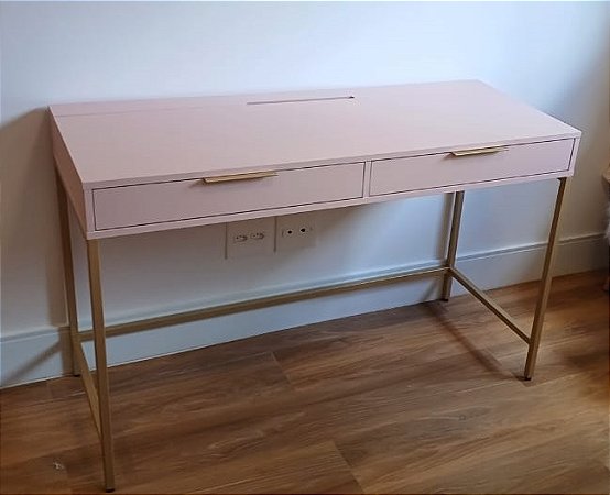 Mesa em mdf bancada maquiagem estudo quarto