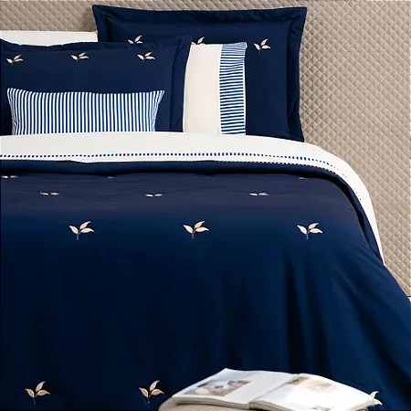 Cobreleito Colcha de Cama Casal Queen 200 Fios Macio Kit 5 Peçss Luxo