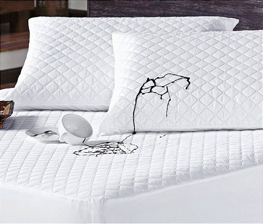 Protetor Colchão Cama Solteiro Impermeável Elástico Capa Protetora - 1 Pçea