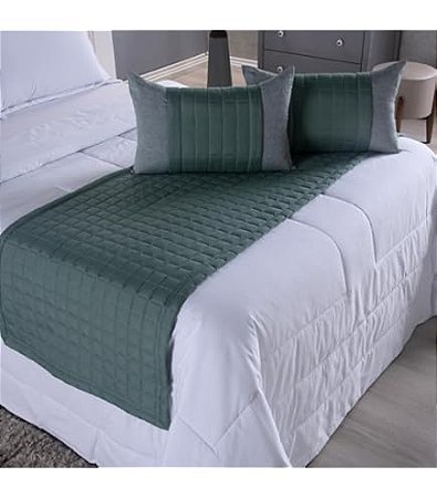 Kit Peseira De Cama Casal Queen 300 Fios Kit Almofadas Decorativa - 5 Peças