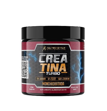 Creatina 100% Pura - Solúvel 300g