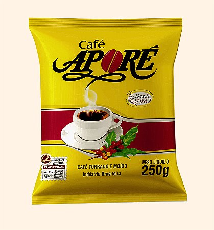 CAFÉ TORRADO E MOIDO APORÉ TRADICIONAL 250GR