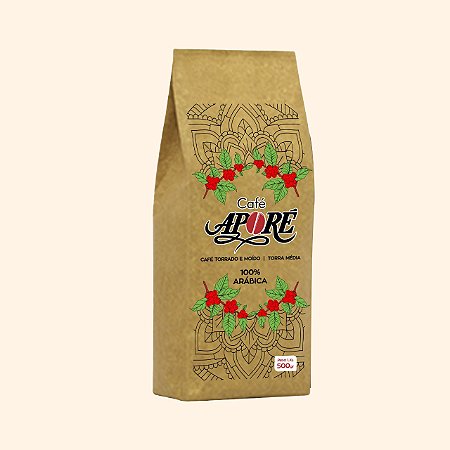 CAFÉ  TORRADO E MOIDO  APORÉ 100% ARABICA 500GR SUPERIOR