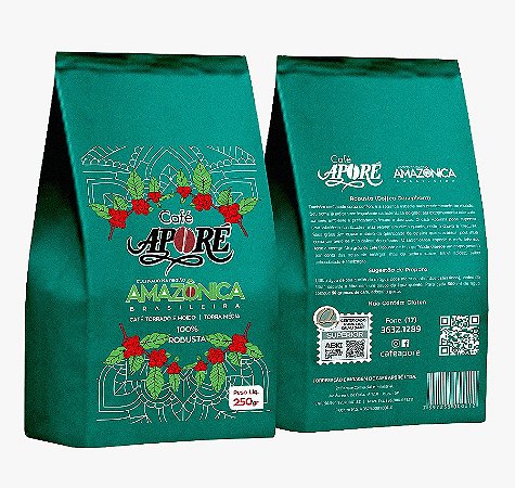 CAFÉ TORRADO E  MOIDO APORÉ REGIAO AMAZÔNICA ROBUSTA  250GR SUPERIOR