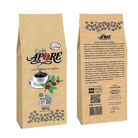 CAFÉ TORRADO EM GRÃO 500g GOURMET