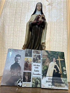 SUPER KIT SANTA TERESINHA  / 3 livros + medalha com relíquia(brinde)