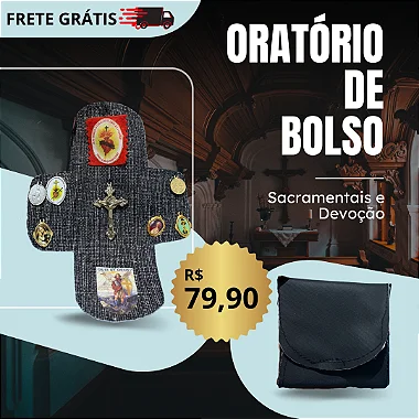 ORATÓRIO DE BOLSO - com frete grátis -  Carregando Sacramentais e graças