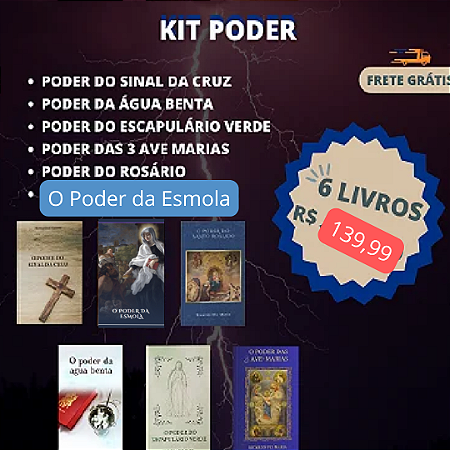 6 livros com práticas importantes e poderosas com FRETE GRÁTIS