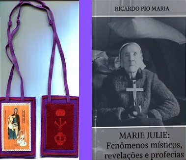 ESCAPULARIO ROXO + LIVRO MARIE JULIE