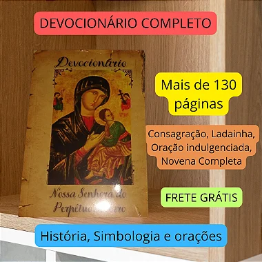 DEVOCIONÁRIO COMPLETO NOSSA SENHORA DO PERPÉTUO SOCORRO com frete grátis
