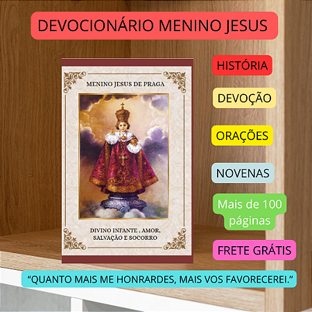 DEVOCIONÁRIO MENINO JESUS DE PRAGA - Devoção e orações -  Mais de 100 páginas e frete grátis. E