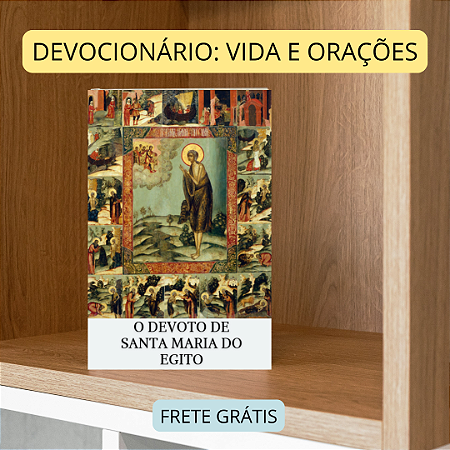KIT SANTA MARIA DO EGITO - DEVOCIONÁRIO + MEDALHA ( brinde - relíquia ex brandea ) FRETE GRÁTIS