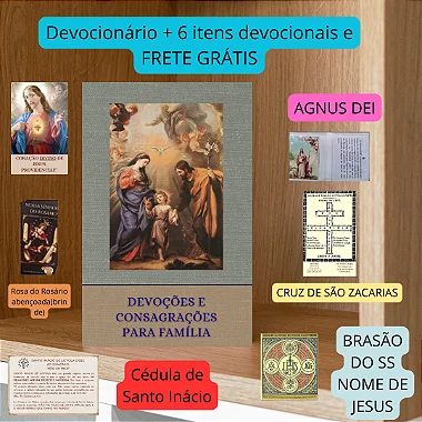 KIT FAMÍLIA - Devocionário + Agnus Dei + 5 itens devocionais  e FRETE GRÁTIS