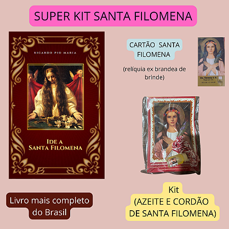 IDE A SANTA FILOMENA - LIVRO MAIS COMPLETO DE SANTA FILOMENA DO BRASIL com quaresma