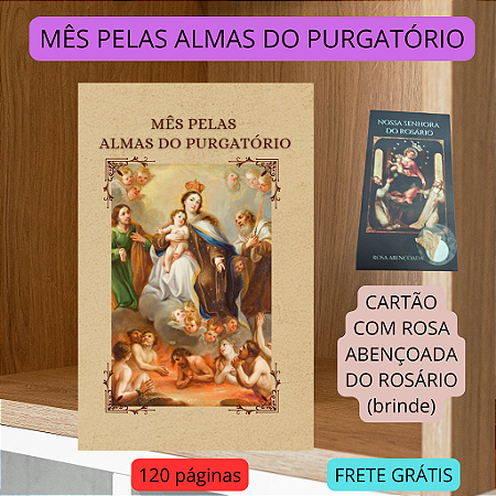 MES PELAS ALMAS DO PURGATÓRIO - 30 DIAS DE MEDITAÇÕES E ORAÇÕES - FRETE GRÁTIS.