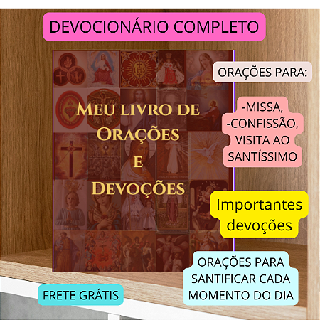 MANUAL DE ORAÇÕES E DEVOÇÕES - frete grátis