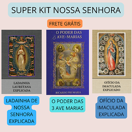SUPER KIT DEVOÇÕES MARIANAS - FRETE GRATIS