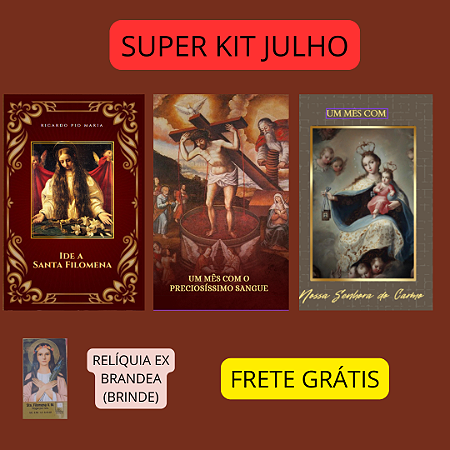 SUPER KIT JULHO - 3 LIVROS - Frete grátis