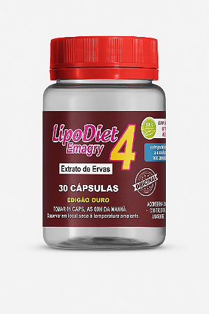 LipoDiet Emagry 4 – Edição Ouro (Extrato de Ervas)