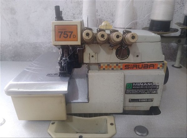 Máquina de Costura Interlock Industrial SIRUBA 757D