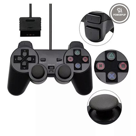 Controle Joystick com Fio para PS2