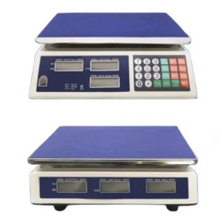 Balança 40kg bivolts 110/220v eletrônica recarregável balanca digital para comercial