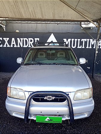 (VENDIDO) Chevrolet S10, 1998, prata, cabine dupla, completa, pneus bons, estofamento bom, interna boa, mecanica boa