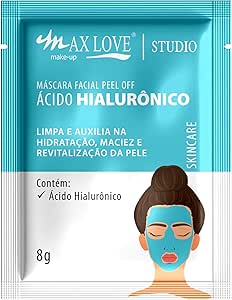Máscara Facial Peel Off Ácido Hialurônico 8g - Skincare - Max Love