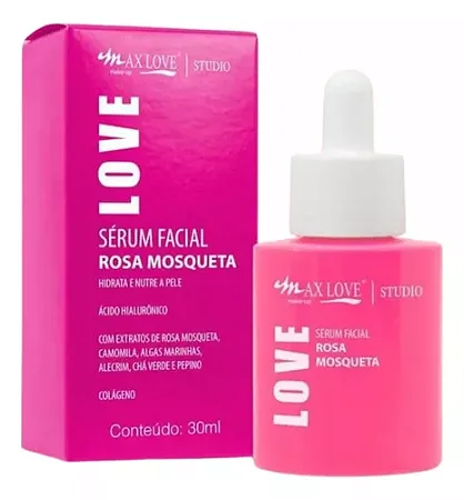 Sérum Facial Rosa Mosqueta Hidrata e Nutri a Pele - Max love